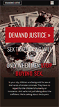 Mobile Screenshot of demandingjustice.org